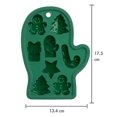 thumbnail image 3 of Holiday Time Silicone Ice Tray, Mitten Shape, Green, 3 of 9