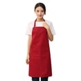 thumbnail image 1 of Oleegame 1PC Pretty Apron Women Restaurant Home Kitchen BBQ Working Cooking Apron Red, 1 of 1