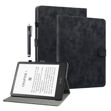 GSFY Case for All-New Kindle Paperwhite (12th Generation, 2024), PU Leather Wallet Auto Sleep/Wake Cover for 7" 2024 Kindle Paperwhite / Colorsoft Signature Edition & Kindle Paperwhite, Black