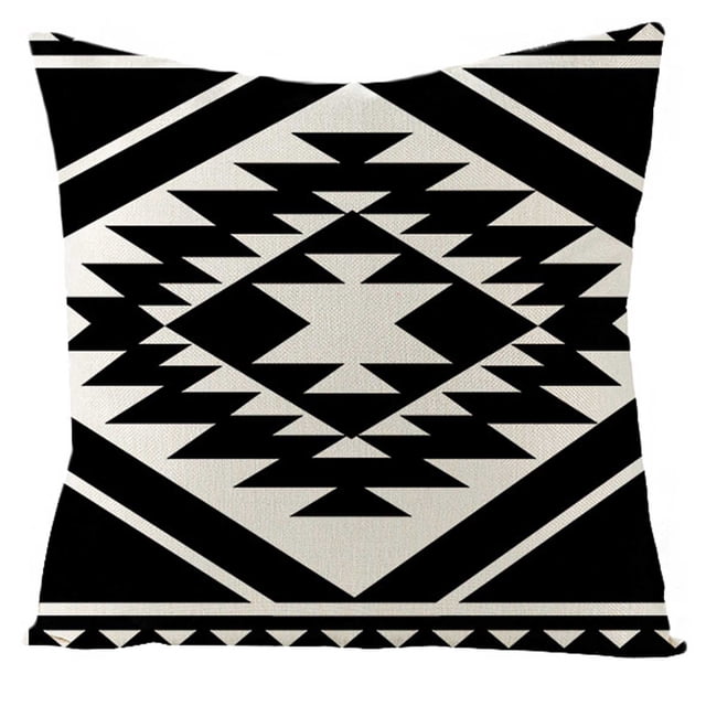 Agiferg Throw Pillow Covers Decorative Cotton Linen Cushion Case