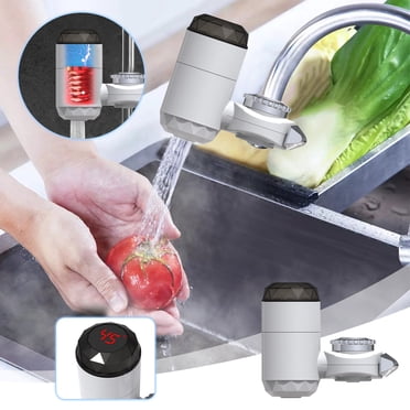 Aqestyerly Robinet Chauffe-Eau Instantané Sans Réservoir à Affichage Numérique LED pour Cuisine, Chauffe-Eau à Chauffage Rapide pour Évier et Salle de Bain HWRETIE