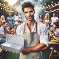 thumbnail image 3 of Panier de Gril BBQ en Acier Inoxydable, Baril Rond à Rouler en Maille pour Grils au Charbon et au Gaz 22 cm x 10 cm x 10 cm, Réutilisable pour la Cuisson d'Aliments Fumés, 3 of 6