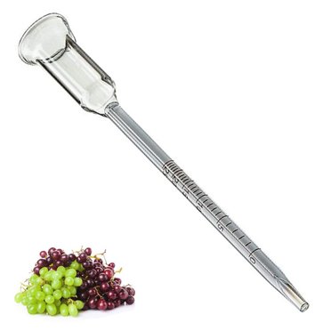 Glass Vinometer 0 To 25 Vol% Alcohol Content Alcohol Percentage Fruit Wine Fruit Wine Beer Wine Alcohol Meter