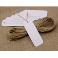 thumbnail image 4 of 100 Pcs Rectangular Shape Blank Tags Bonbonniere Wedding Favor Hang Tag with Free Natural Jute Twine - Colours Available, 4 of 4