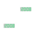 thumbnail image 1 of relayinert Colorful Digital Numbers For Easy Reading Large Display Screen Double Placement 8017GreenLight 2Set, 1 of 6