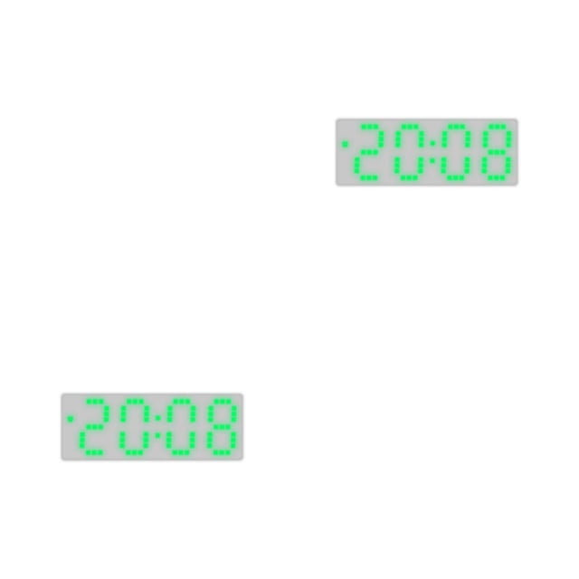 relayinert Colorful Digital Numbers For Easy Reading Large Display Screen Double Placement 8017GreenLight 2Set