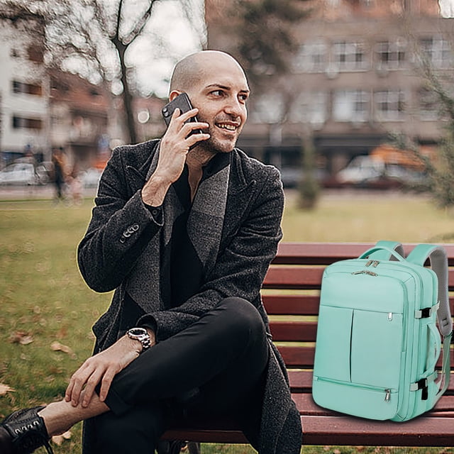 Sac à Dos pour Ordinateurs Portables jusqu'à 15,6 Po avec Port de Chargement USB, Sangle pour Bagage et Tissu en Nylon Résistant à l'Eau
