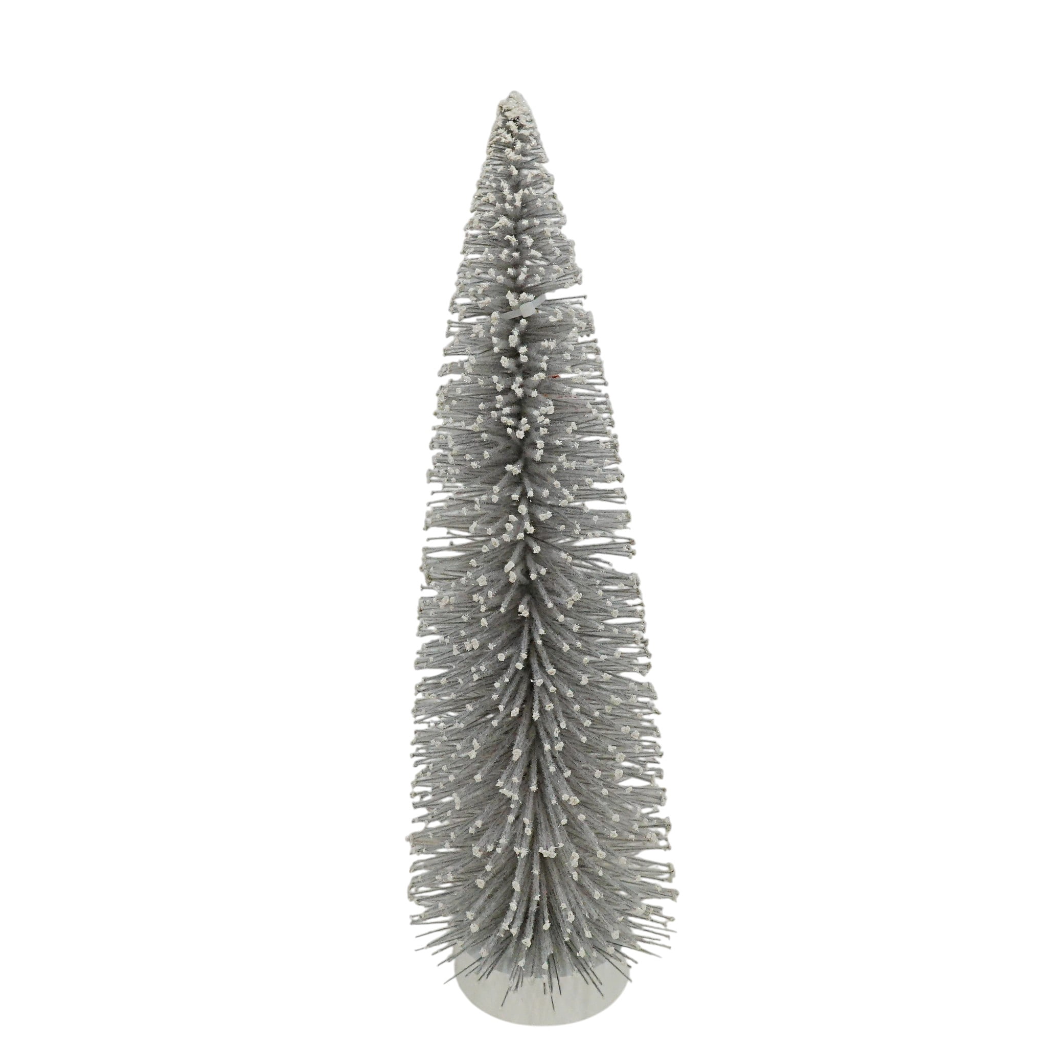 Holiday Time White Bottle Brush Christmas Tree Decoration