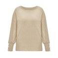 thumbnail image 5 of 2025 Chandails pour Femmes Hiver Automne Chandails Fair Isle Décontractés Amples à Manches Longues Chandails en Soie pour Femmes Hauts en Tricot, 5 of 5