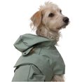 thumbnail image 2 of Trail Hound Rain Vest – Waterproof Pet Coat with Reflective Trim & Adjustable Fit – Lightweight, Breathable Jacket for Wet Weather Walks – Fits All Breeds - XL - (Sage), 2 of 5