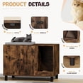 thumbnail image 4 of Homall Hidden Cat Litter Box Enclosure with Scratching Mat Multi-Functional Cat Litter Box Wooden Cat Washroom Furniture, 4 of 7