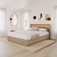 thumbnail image 2 of Harlow Bed Set with Slatted Bedframe and Headboard with Integrated Light, 2 of 7
