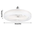 thumbnail image 3 of Dvkptbk Fan Light Ceiling Fan with Lights Enclosed Low Fan Light Ceiling Light with Fan Hidden Fan Delier with Remote Control Fans, 3 of 9