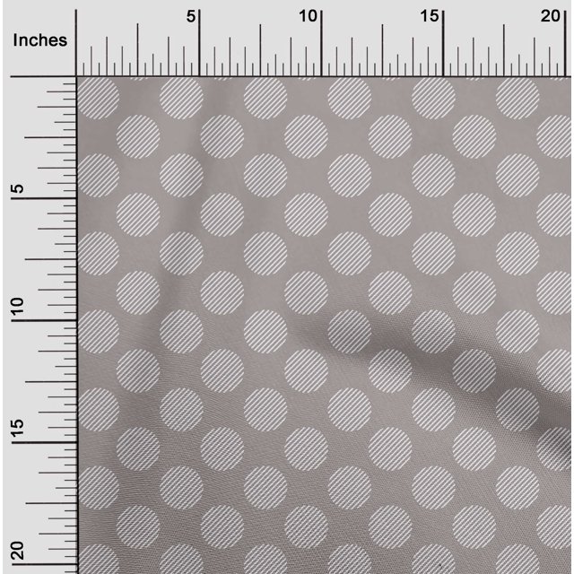 oneOone Cotton Silk Fabric Stripe & Dots Decor Fabric Printed BTY 42 Inch Wide