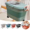 thumbnail image 2 of Binwennn Camping Must Haves 2022 Apartment Must Haves Lunch Storage Containers Foldable Dog Food Storage Kitchen Pantry Organizer For Grain Rice Flour & Container, 2 of 7