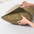 thumbnail image 4 of LSLJS Medium Cool Pillowcase Pillow Pouch Brushed Fabric Pillowcase Cool Pillowcase Suitable for Sound Sleepers Soft Breathable Pillowcase Envelope Closure 20X26 Ft., Home Accessories, 4 of 6