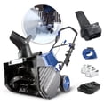 thumbnail image 1 of Snow Joe 18-inch 48-Volt iON+ Cordless Snow Blower Kit, W/ 2 x 4.0-Ah Batteries and Charger, 1 of 9