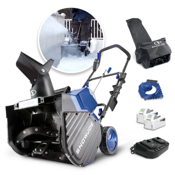 Ensemble Souffleuse à Neige Snow Joe sans cordon iON+ 48 V, 46 cm, Avec 2 Batteries de 4,0 Ah et Chargeur