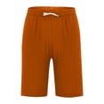 thumbnail image 3 of Plebaso Mens Shorts Summer Beach Shorts with Drawstring Solid Color Lightweight Vacation Pocket Shorts, 3 of 6