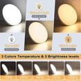 thumbnail image 5 of Light Therapy Lamp, UV-Free Sunlight Lamp with 3 Colors Temperature, 5 Adjustable Brightness Levels and Memory Function, 5 of 5