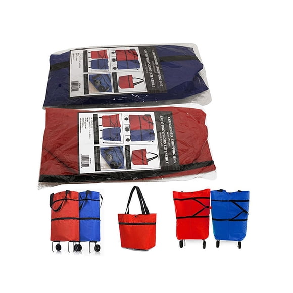 Foldable Shopping Bag w/Wheels 15"X18"Packing 10's/Box