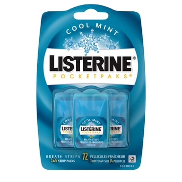 Listerine Pocketpaks Cool Mint, 72 Breath Strips