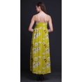 thumbnail image 4 of Bimba Robe Longue Maxi d'Été à Imprimé Floral pour Femme, Col en V, Tenue de Villégiature de Vacances - X-Grand, 4 of 5