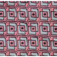 thumbnail image 4 of oneOone Tissu Popeline Sergé en Coton Bio Carré & Floral Imprimé au Mètre 42 Pouces de Large, 4 of 4