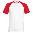 thumbnail image 1 of Fruit Of The Loom T-Shirt de Baseball à Manches Courtes pour Hommes, 1 of 2