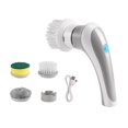 thumbnail image 2 of 1PC Trashcans For Bedroom Electric Spin Cleaning Tool 3 Brush Head Rechargeable Electric Cleaning Brush Multifunctional Electric Cleaning Brush Household Kitchen Bathroom Cleaning Tool Gray, 2 of 7