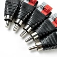 thumbnail image 3 of Lefu Speaker Wire Cable to Audio Male RCA Connector Adapter Jack Plug 2pcs, 3 of 8