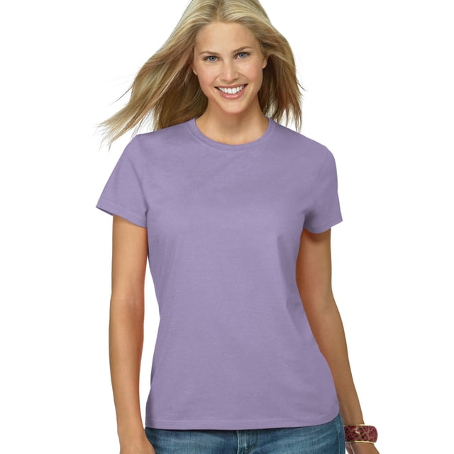 Hanes Womens Nano-T T-shirt, M, Lavender