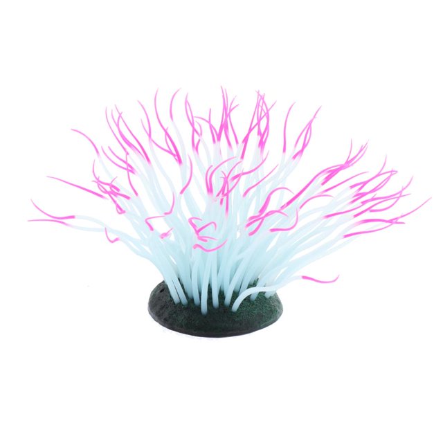 GROWTH TANK 1 Pce Aquarium Artificiel Fluorescent Anémone de Mer Corail Paysage Rouge