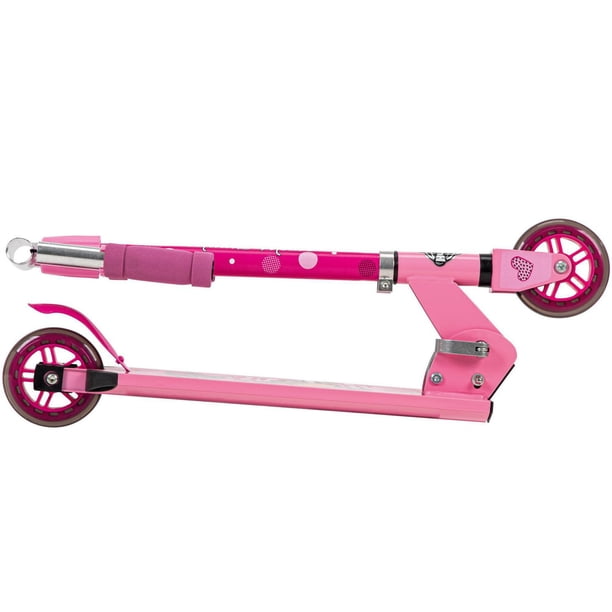 Disney Minnie Girls' Inline Folding Aluminum Scooter, by Huffy