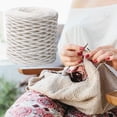 thumbnail image 3 of 490Ft /150M Natural Raffia Craft Yarn, Paper Fiber Raffia Ribbon Material, DIY Hand Craft Supply for Gift Wrapping, Crochet Work, Making Beach Bags, Hats and Woven Baskets, Multiple Color Options, 3 of 4