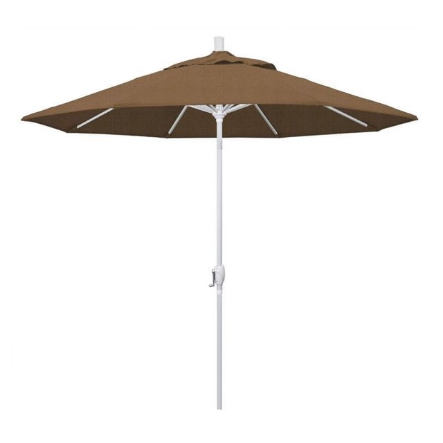 California Umbrella Parasol de Patio de 9 Pieds en Tressage Sésame