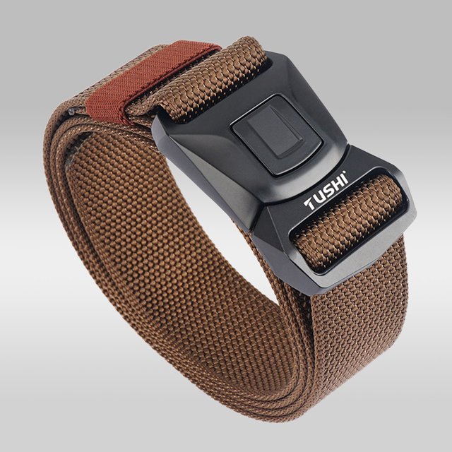Ceinture Homme Longueur Réglable Multifonctionnelle Résistante à l'Usure Respirante Ceinture de Sport Extérieure