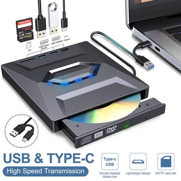 7in1 External USB 3.0 DVD CD RW Writer Drive Burner Reader Player For Laptop PC
