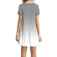 thumbnail image 4 of TJAZFJPA Robes d'Été pour Femmes Robes Décontractées d'Été Manches Courtes Robes d'Été T-Shirt Décontractées Jupes de Plage Mini Robes Robes Grandes Tailles pour Femmes Robe Maxi, 4 of 5