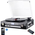 thumbnail image 1 of Digitnow Bluetooth Record Player with Stereo Speakers, Turntable for Vinyl to MP3 with Cassette , AM/FM Radio, USB/SD Encoding, 1 of 7