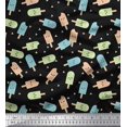 thumbnail image 1 of Soimoi Polyester Crepe Fabric Text & Peanut Butter Food Printed Craft Fabric by The Yard 52 Inch Wide, 1 of 1
