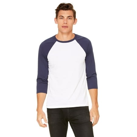 Bella + Canvas Unisex 3/4-Sleeve Baseball T-Shirt