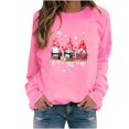 thumbnail image 2 of EGNMCR Chandail en Molleton de Noël Mode Femme Ample Imprimé de Noël Col Rond, 2 of 7