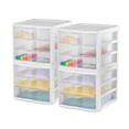 thumbnail image 4 of Sterilite ClearView Système d'Organisateur de Rangement Empilable à 3 Tiroirs, (Lot de 16), 4 of 11