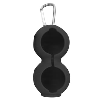 Pisexur Support de Balle de Golf en Silicone (Ensemble de 2) - Porte-Balles Protecteur Souple pour Balles de Golf avec Mousqueton à Clip en Liquidation