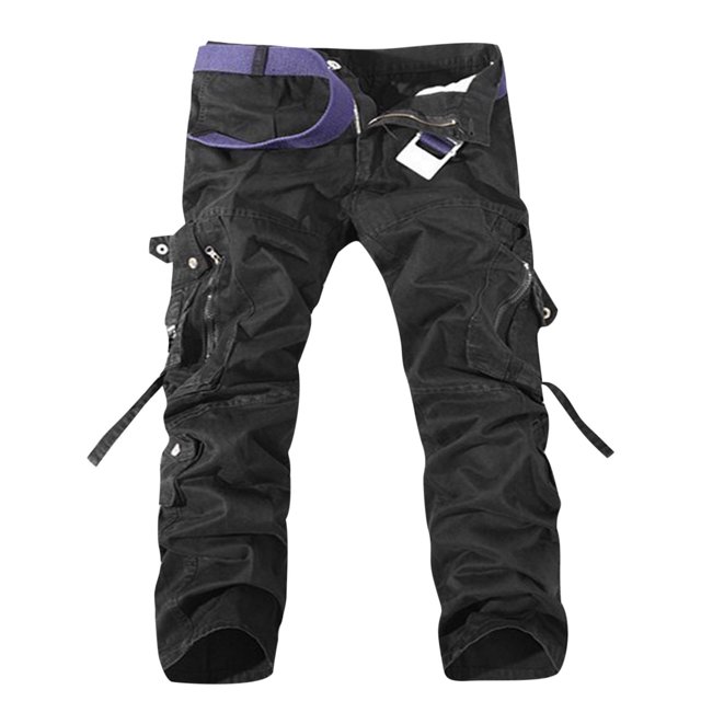 cllios Men's Cargo Pants Big and Tall Multi Pockets Pants Work Work Trousers Lounge Workwear Cargo Pants