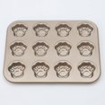 thumbnail image 2 of Baking Pan Cat Paw Even Heat Distribution Bake Tray High Temperature Resistance Bakeware Pans Cookie Mold Chocolate Cake Biscuit 4 Light Golden, 2 of 9