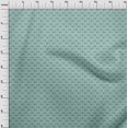 thumbnail image 3 of oneOone Georgette Viscose Aquamarine Fabric Rabbit Animal Sewing Craft Projects Fabric Prints By Yard 42 Inch Wide, 3 of 4