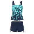 thumbnail image 3 of One Piece Swimsuits For Women Plus Size Women‘s Tankini Large Bikini Set Digital Print Suspender Beach Split Swimsuit, 3 of 6