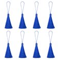 thumbnail image 1 of Unique Bargains 6.5' Silky Bookmark Tassels with Loop for DIY Craft Accessory, 8Pack Sapphire Blue, 1 of 5